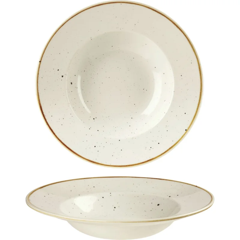 Biztonságos fizetés CHURCHILL Stonecast Barley White mélytányér, peremmel, ø 240 mm