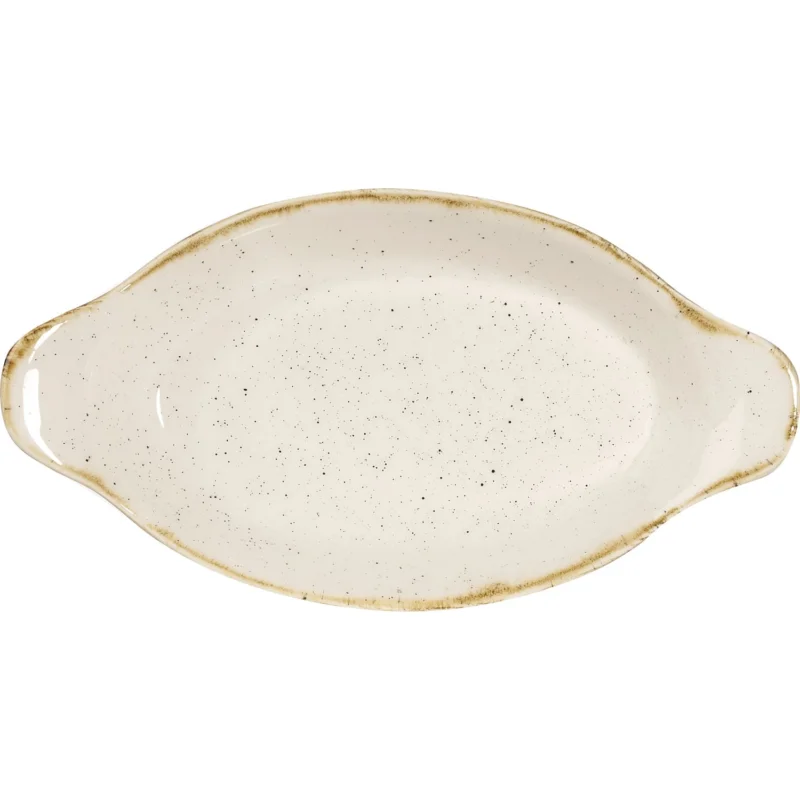 Exkluzív ajánlat CHURCHILL Stonecast Barley White rakott edény, hossza 232 mm