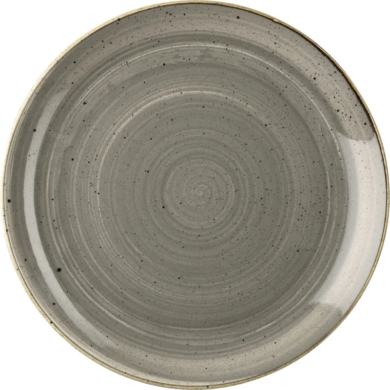 Végkiárusítás CHURCHILL Stonecast Peppercorn Grey lapos tányér, coup, ø 165 mm