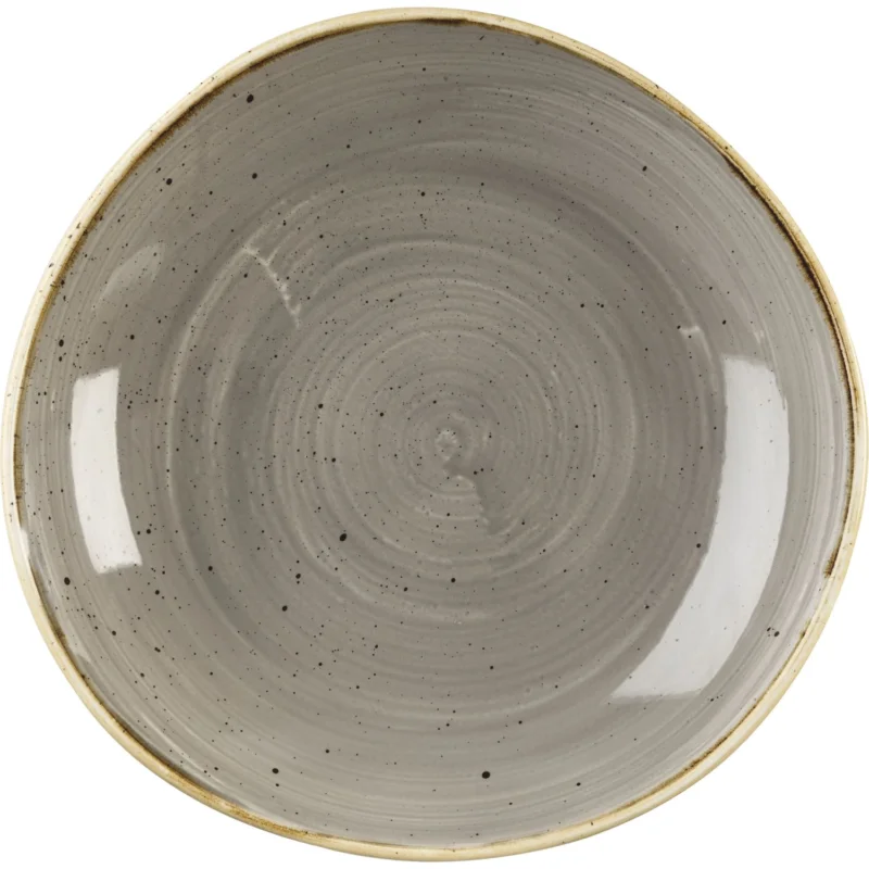 CHURCHILL Stonecast Peppercorn Grey mély tányér, organikus, ø 253 mm Csak ma
