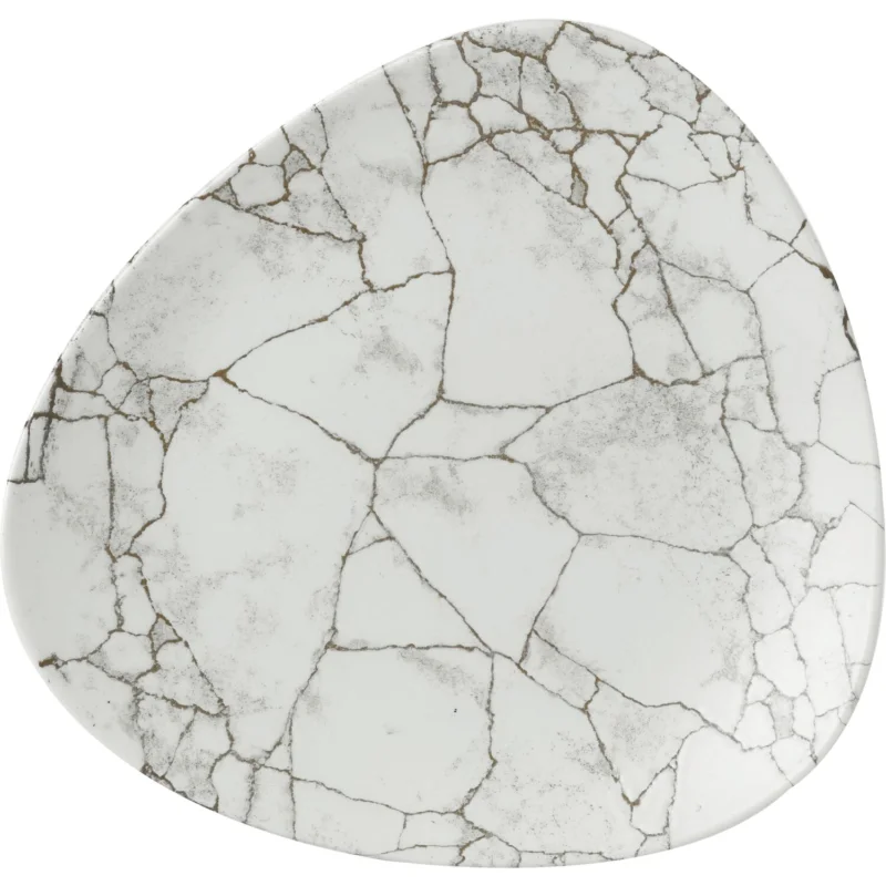 Alacsony ár CHURCHILL Kintsugi Agate Grey lapos tányér, ø 265 mm