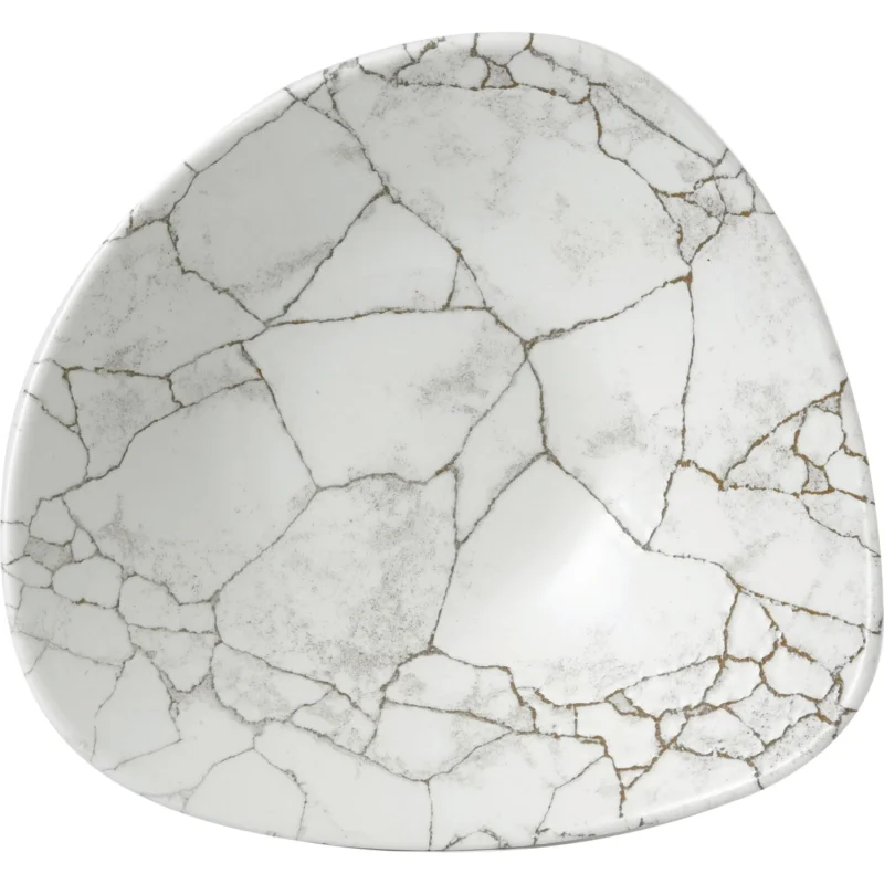 CHURCHILL Kintsugi Agate Grey mély tányér, háromszög, ø 235 mm Kihagyhatatlan ajánlat
