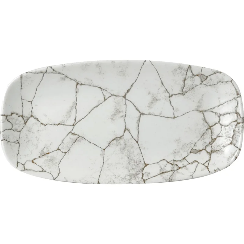 CHURCHILL Kintsugi Agy szürke lapos tányér, hossza 298 mm Árcsökkenés