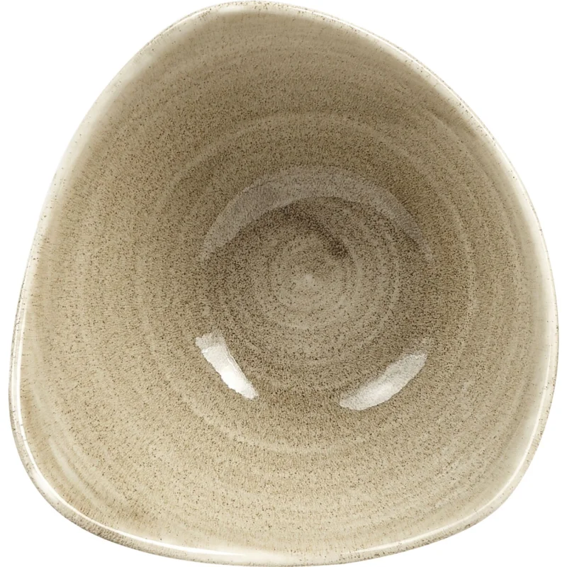 Gyors szállítás CHURCHILL Stonecast Antique Taupe mély tányér, háromszög, ø 185 mm
