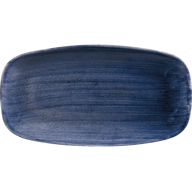 Árcsökkenés CHURCHILL Stonecast Cobalt Blue lapos tányér, hossza 355 mm