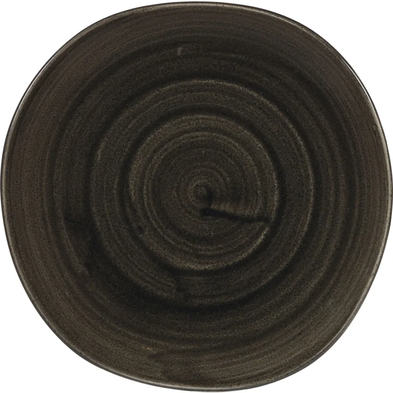 CHURCHILL Stonecast Iron Black lapos tányér, organikus, ø 210 mm Népszerű