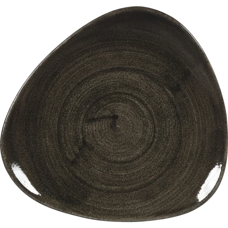 CHURCHILL Stonecast Iron Black lapos tányér, háromszög, ø 192 mm Vedd meg online