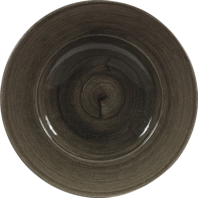 Biztonságos fizetés CHURCHILL Stonecast Iron Black mély tányér, ø 280 mm