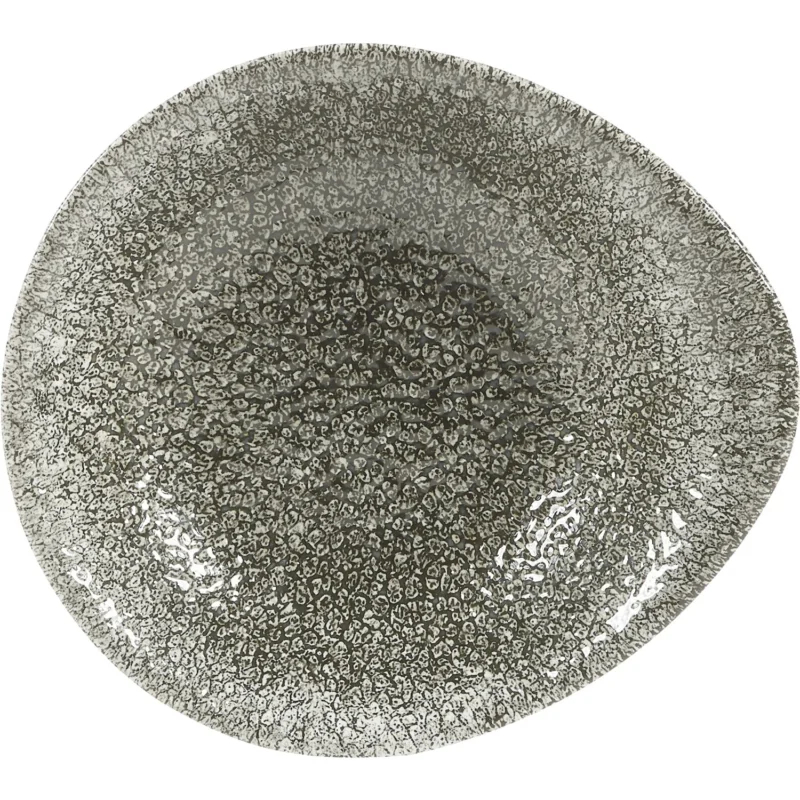 CHURCHILL Raku Quartz Black mély tányér, coup, hossza 160 mm, szélessége 145 mm Exkluzív ajánlat