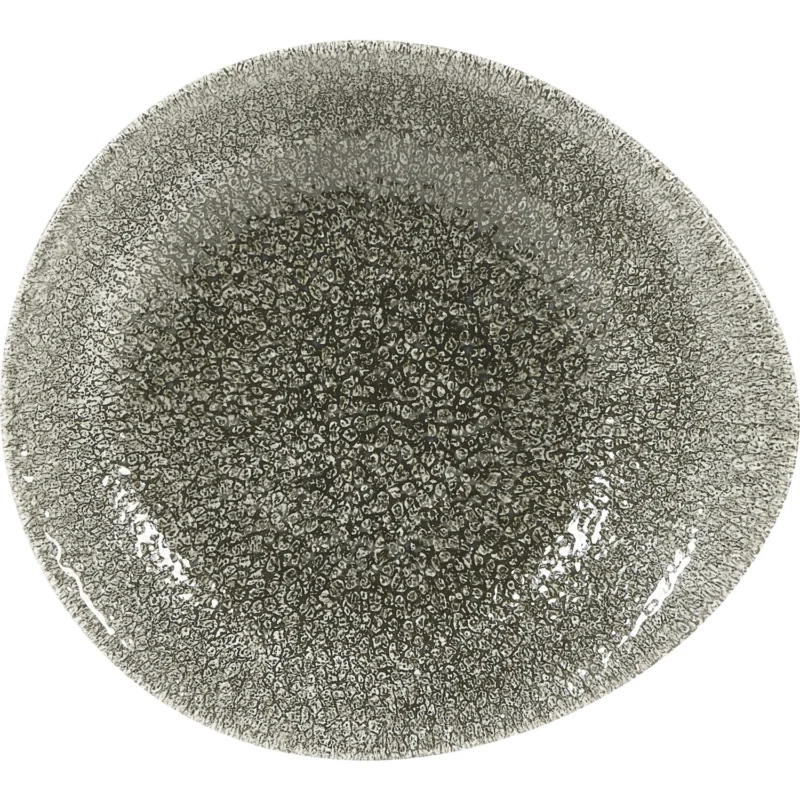 Biztonságos fizetés CHURCHILL Raku Quartz Black mélytányér, coup, hossza 185 mm, szélessége 168 mm