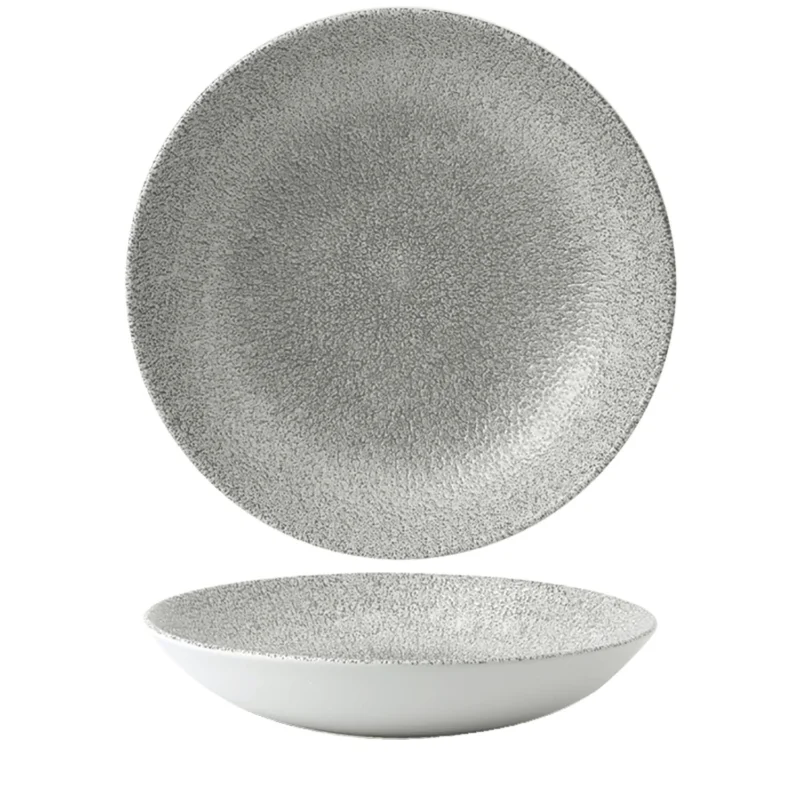 Alacsony ár A CHURCHILL Raku Jasper Grey mély tányér, coup, ø 182 mm