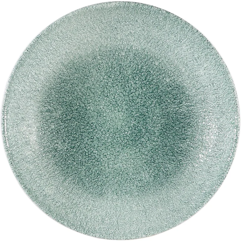 Legkelendőbb CHURCHILL Raku Jade green lapos tányér, coup, ø 260 mm