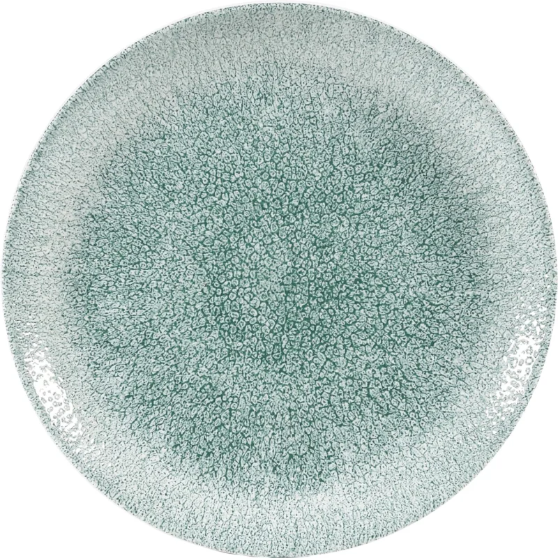 Szuper ajánlat CHURCHILL Raku Jade green lapos tányér, coup, ø 217 mm