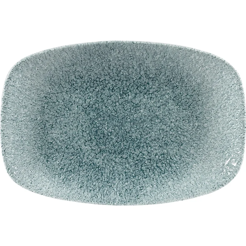 CHURCHILL Raku Jade zöld lapos tányér, téglalap alakú, hossza 237 mm Biztonságos fizetés