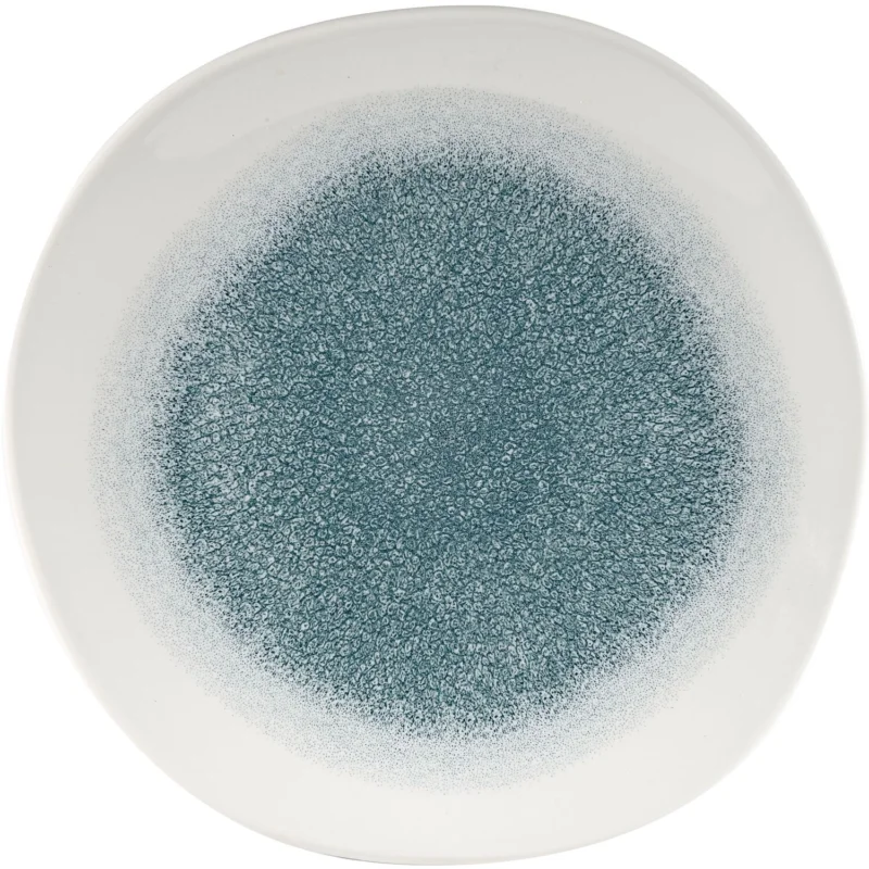 CHURCHILL Raku Jade green lapos tányér, organikus, ø 264 mm Biztonságos fizetés