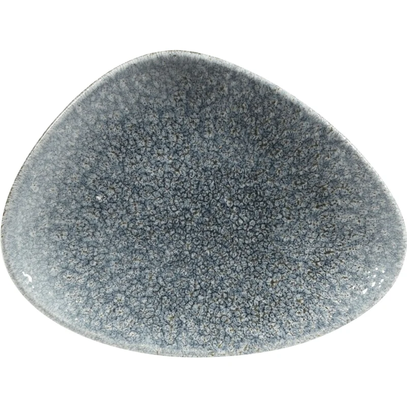 Alacsony ár CHURCHILL Raku Topaz Blue lapos tányér, háromszög, hossza 200 mm