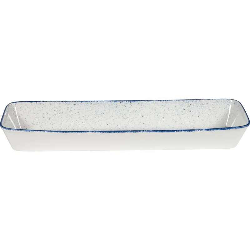 Biztonságos vásárlás CHURCHILL Stonecast Hints Buffet Indigo Blue büfé tál, hossza 530 mm