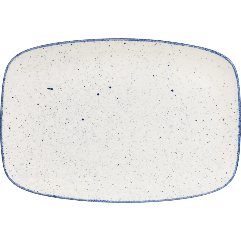 Gyors szállítás CHURCHILL Stonecast Hints Buffet Indigo Blue lapos tányér, hossza 344 mm