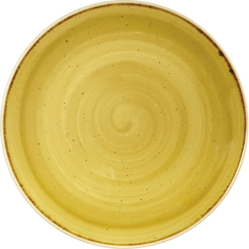 CHURCHILL Stonecast Mustármag Sárga lapos tányér, coup, ø 260 mm Árengedmény