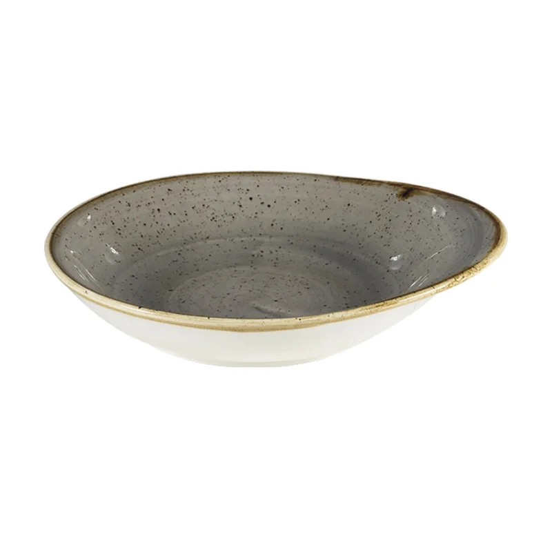 CHURCHILL Stonecast Peppercorn Grey ovális mély tál, hossza 160 mm Azonnal elérhető