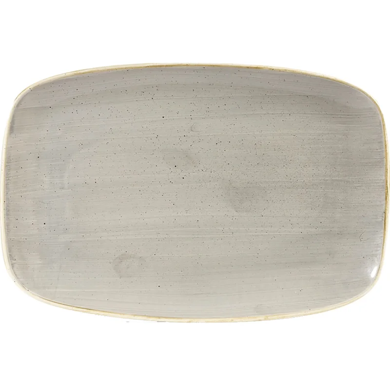 Kedvezmény CHURCHILL Stonecast Peppercorn Grey lapos, téglalap alakú tányér, hossza 237 mm