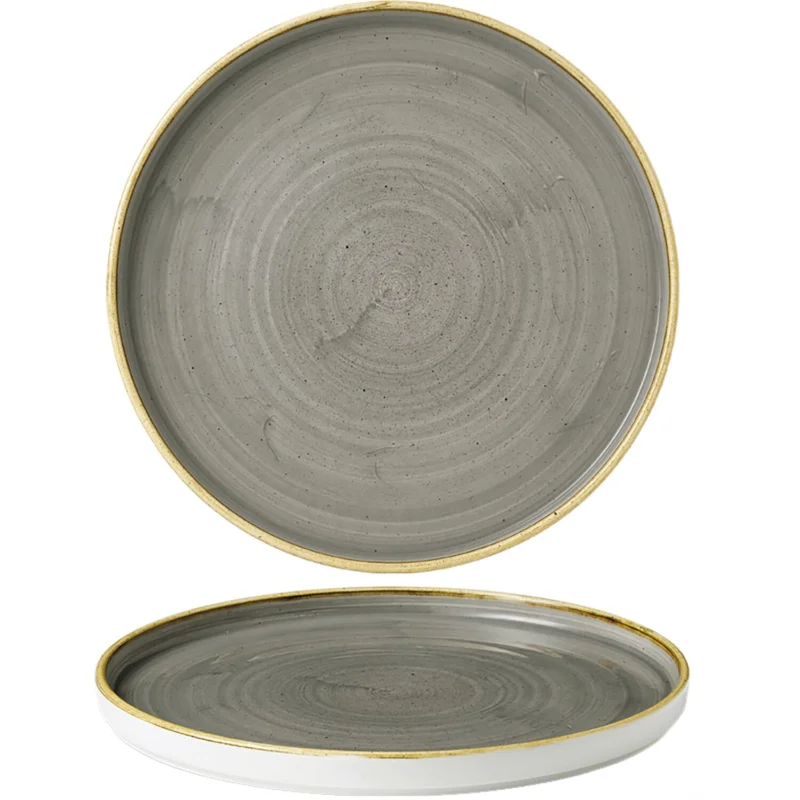 Outlet CHURCHILL Stonecast Peppercorn Grey lapos tányér, Ø 260 mm