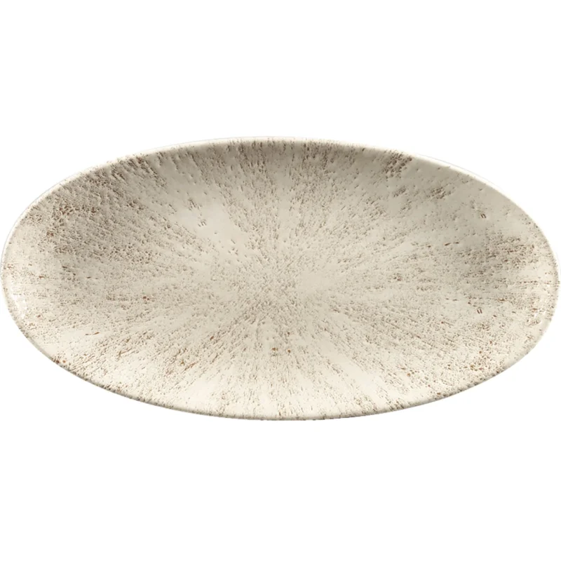 Ajánlat CHURCHILL Stone Agate grey lapos tányér, ovális, hossza 299 mm