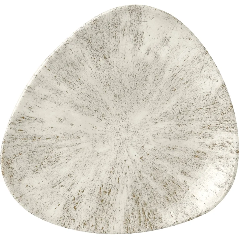 Legnépszerűbb CHURCHILL Stone Agate grey lapos tányér, háromszög alakú, ø 229 mm
