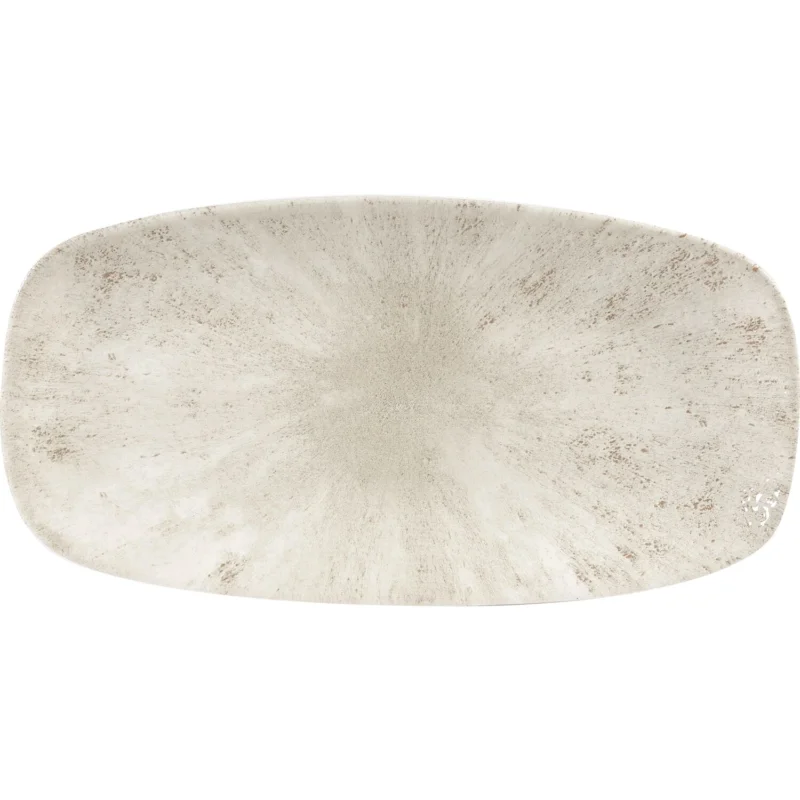 Korlátozott ajánlat CHURCHILL Stone Agate grey lapos tányér, Hossza 298 mm