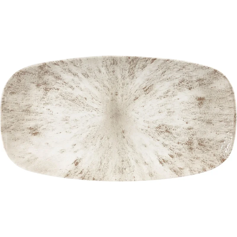 Kiárusítás CHURCHILL Stone Agate grey lapos tányér, hossza 355 mm