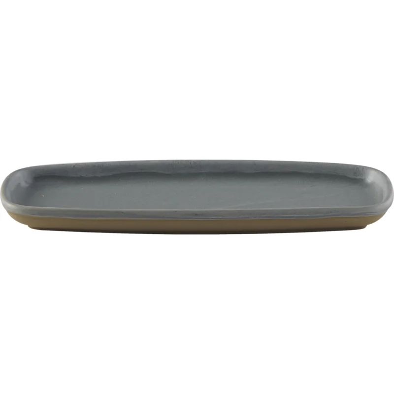 Kedvezmény CHURCHILL Emerge lapos tányér, hossza 251 mm, szélessége 100 mm, szürke