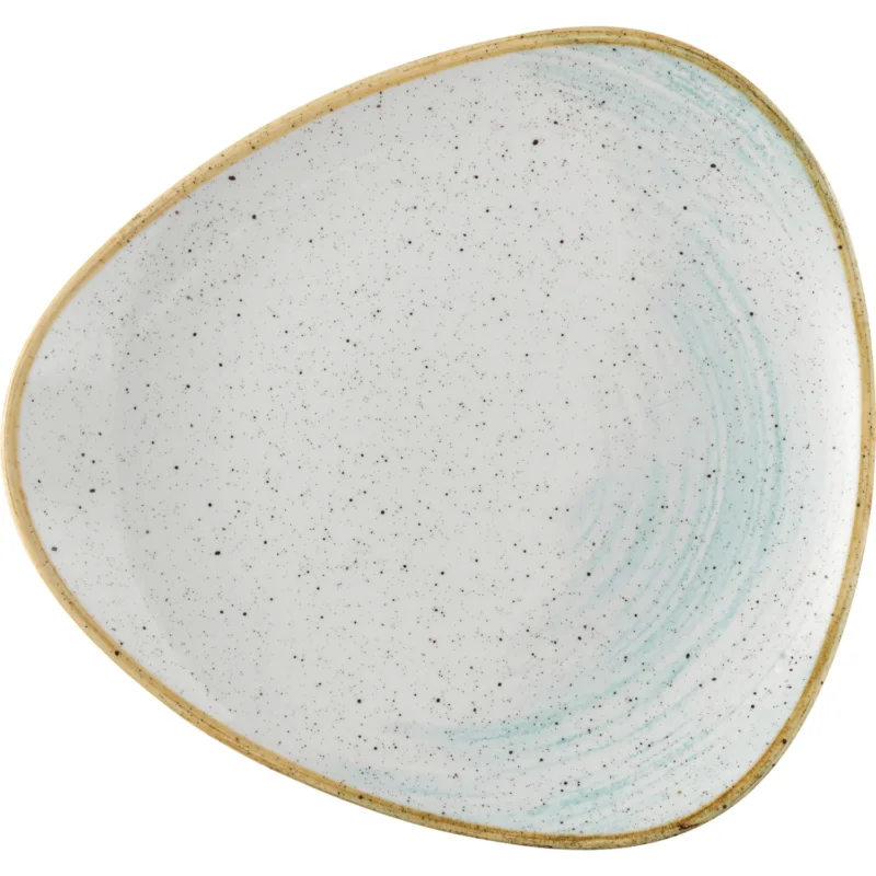 Olcsóbb CHURCHILL Stonecast Accents Duck Egg Blue lapos tányér, háromszög, ø 265 mm