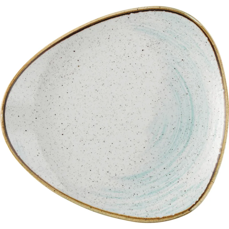 CHURCHILL Stonecast Accents Duck Egg Blue Lapos tányér, háromszög alakú, ø 229 mm Népszerű