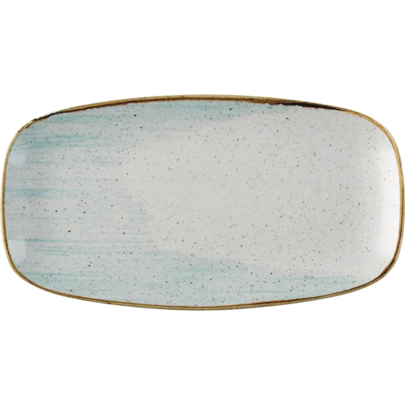 CHURCHILL Stonecast Accents Duck Egg Blue lapos tányér, hossza 355 mm Legkelendőbb