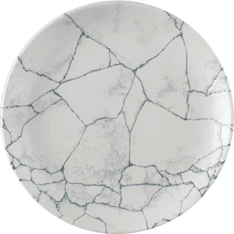 Árcsökkenés CHURCHILL Kintsugi Pearl Grey lapos tányér, coup, ø 217 mm