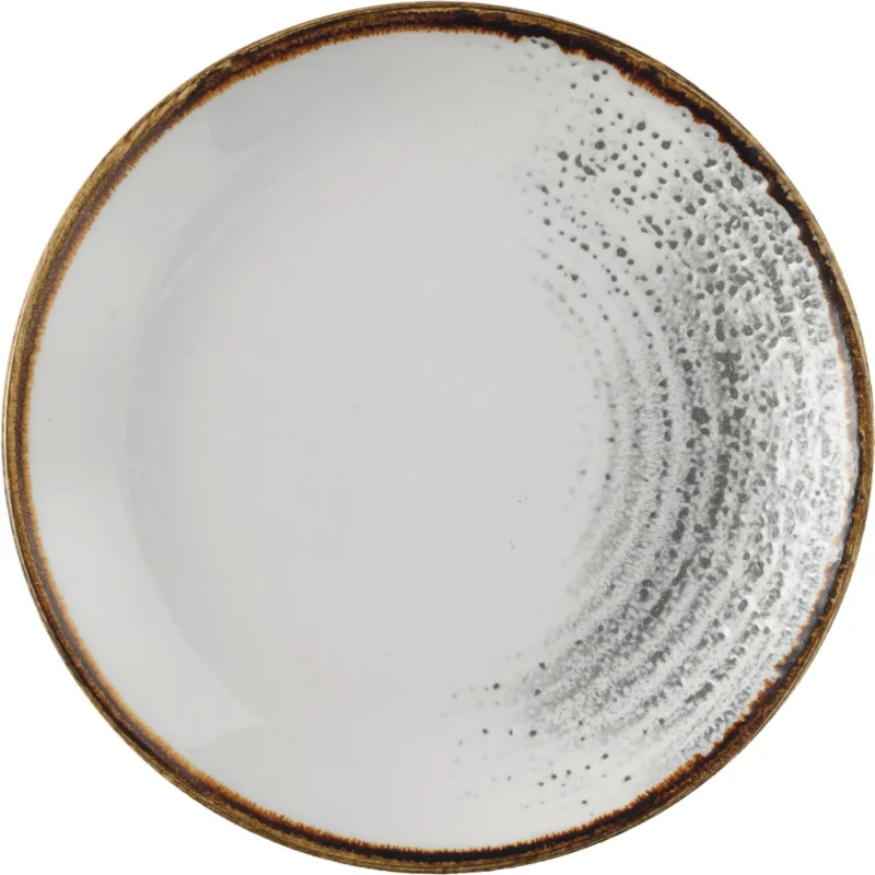 Különleges ajánlat CHURCHILL Homespun Accents Jasper Grey lapos tányér, coup, ø 165 mm