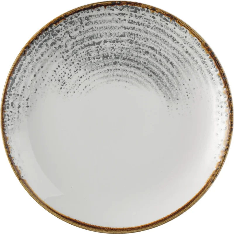CHURCHILL Homespun Accents Jasper Grey lapos tányér, coup, ø 217 mm Biztonságos fizetés