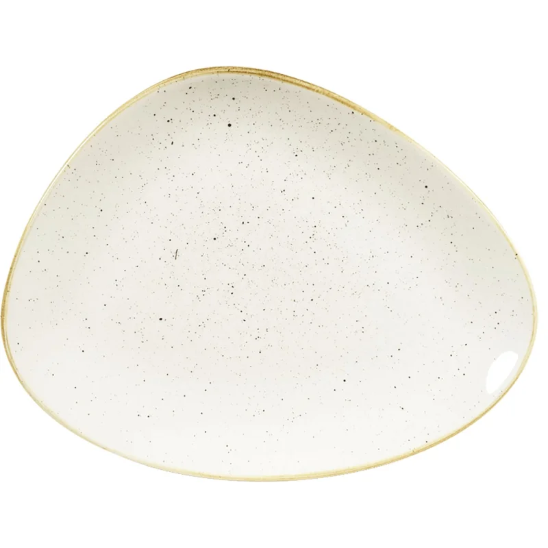 CHURCHILL Stonecast Barley White lapos tányér, háromszög alakú, hossza 265 mm Vásárlói kedvenc