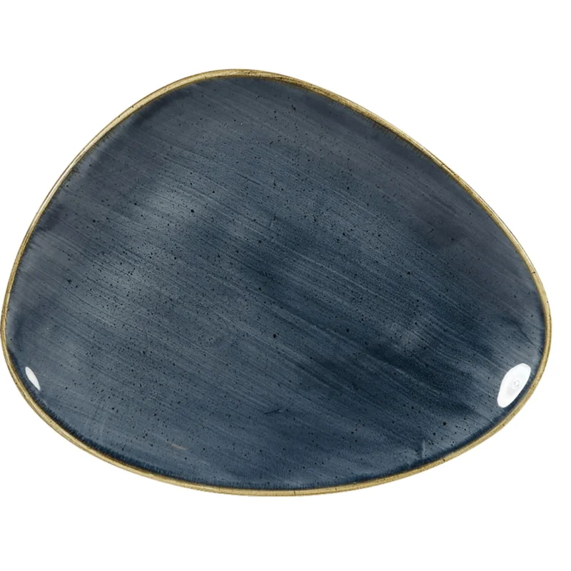 CHURCHILL Stonecast Blueberry lapos tányér, háromszög alakú, hossza 265 mm Kiárusítás