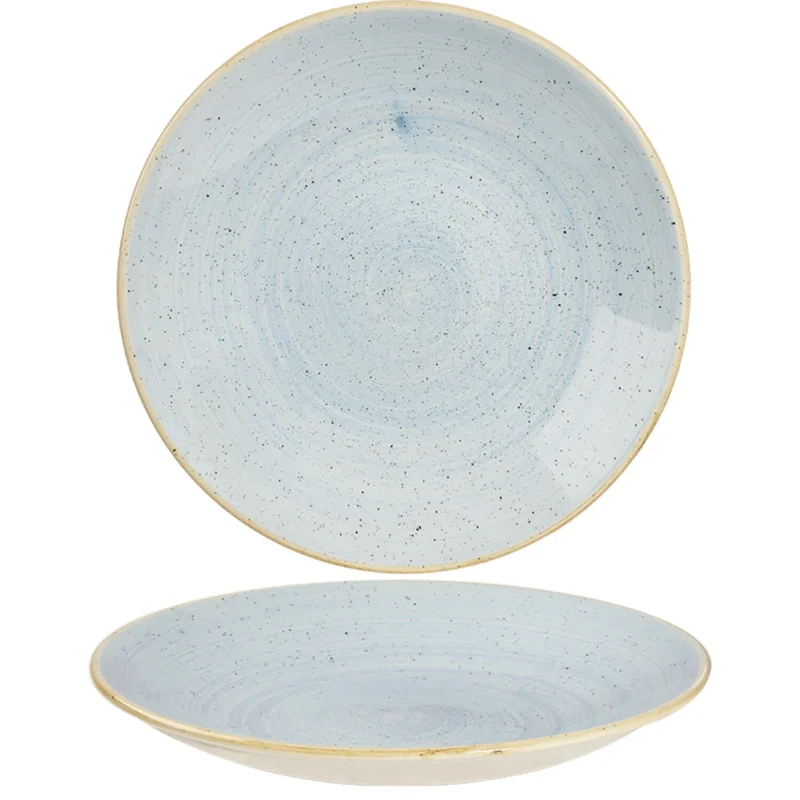 Árengedmény Félig mély tányér Churchill Stonecast Duck Egg Blue, coupe, Ø 225 mm