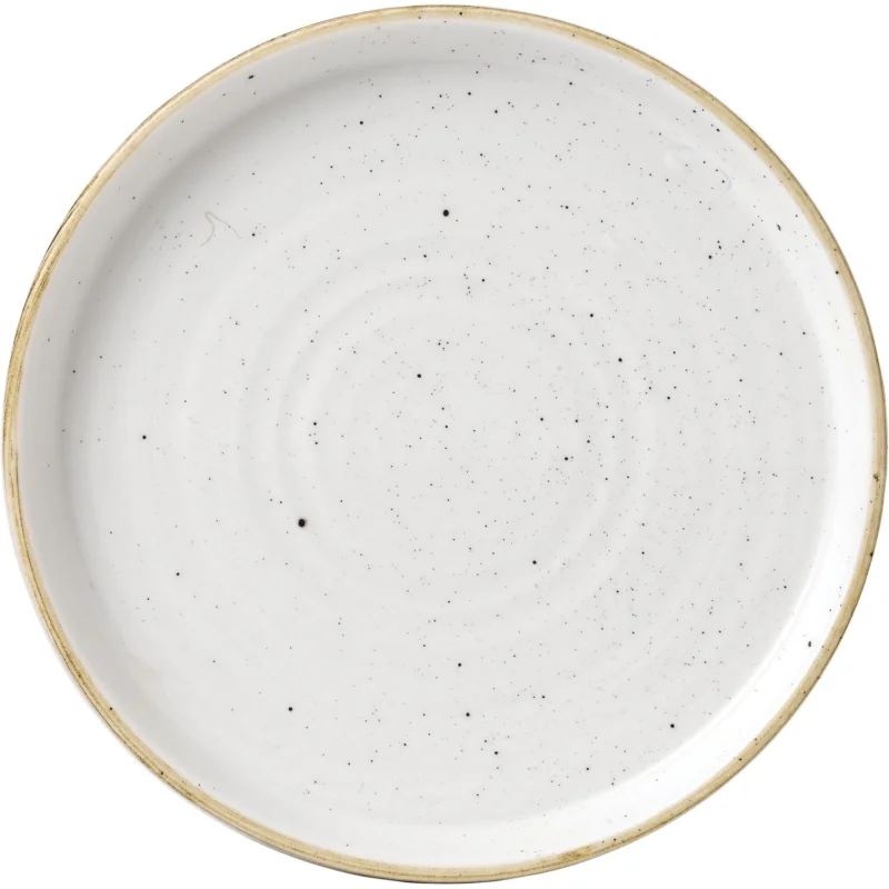 Szezonális akció CHURCHILL Stonecast Barley White lapos tányér, emelt szélekkel, ø 210 mm