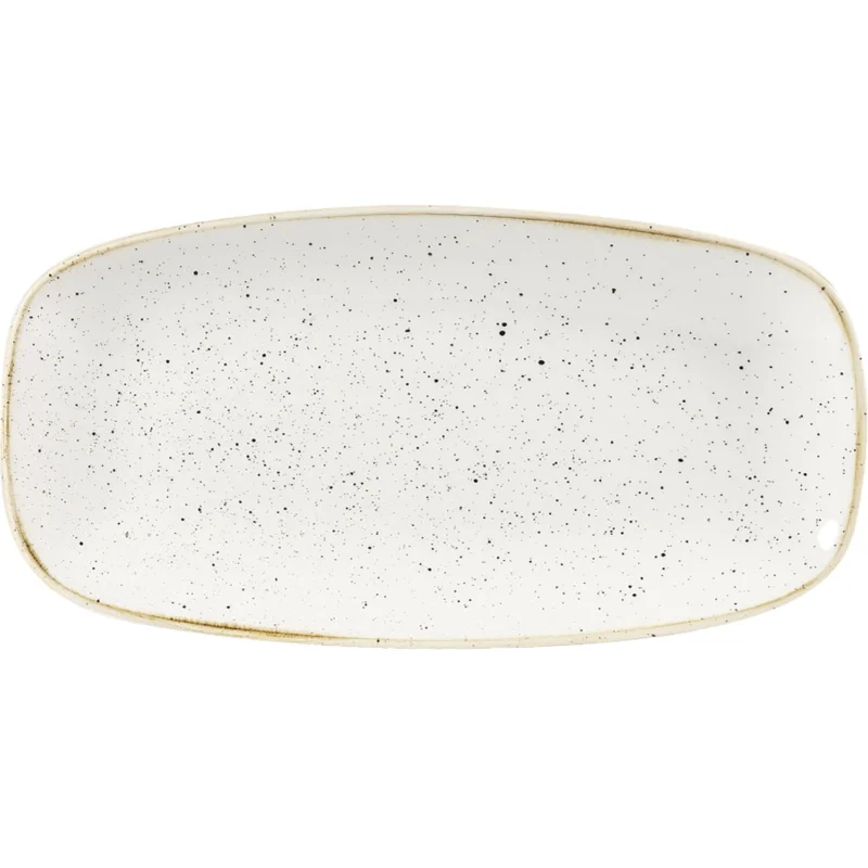 Prémium CHURCHILL Stonecast Barley White téglalap alakú tányér, hossza 269 mm