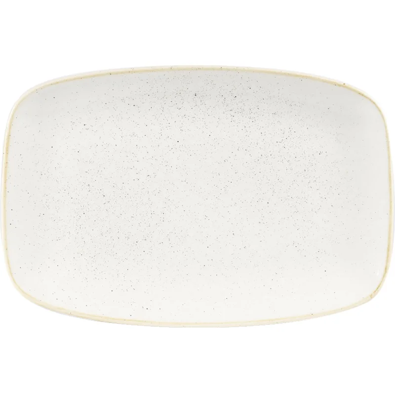CHURCHILL Stonecast Barley White téglalap alakú tányér, hossza 300 mm Prémium