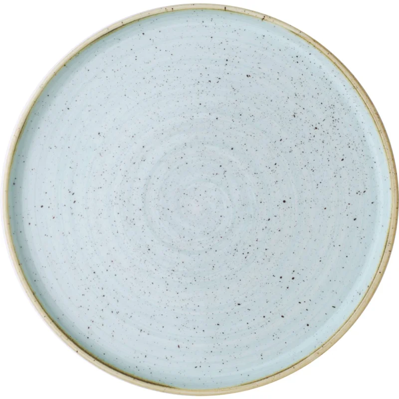 Bestseller Sekély tányér Churchill Stonecast Duck Egg Blue, enyhén emelt perem, ø 260 mm