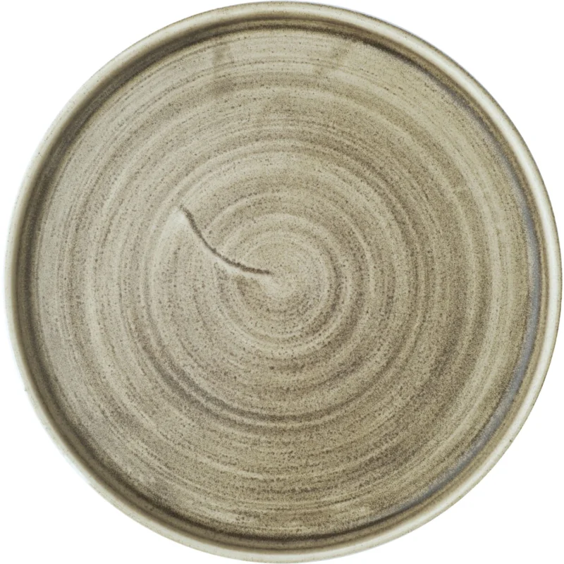 Biztonságos fizetés CHURCHILL Stonecast Antique Taupe lapos tányér, emelt perem, ø 210 mm
