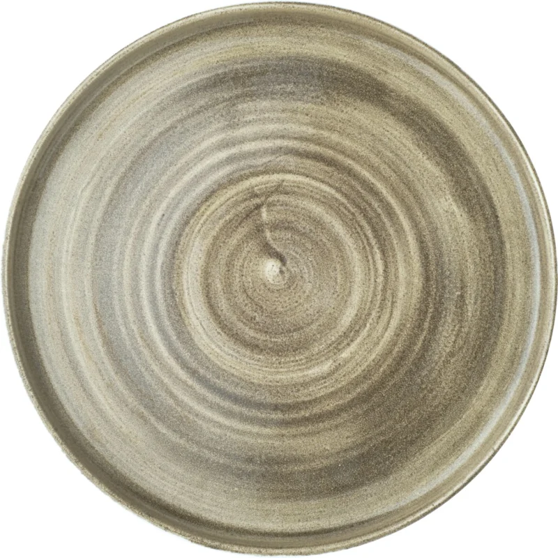 Biztonságos vásárlás A CHURCHILL Stonecast Antique Taupe lapos tányér, emelt perem, ø 260 mm