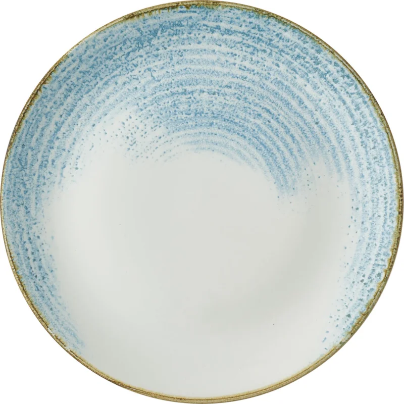 CHURCHILL Homespun Accents Aquamarine lapos tányér, coup, Ø 260 mm Expressz szállítás