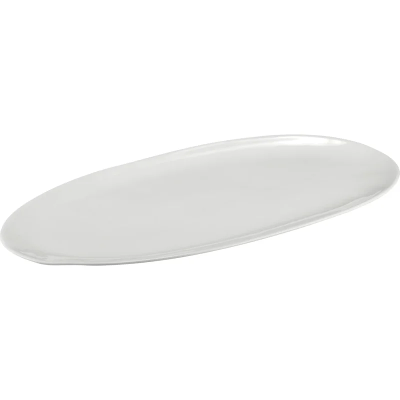 Korlátozott ajánlat LE COQ Aphros Ovális tányér, magasság 10 mm, hossz 345 mm, szélesség 180 mm, fehér