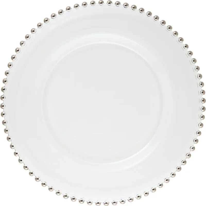 Ne maradj le LE COQ Helios Lapos tányér, ø 155 mm, platina, gyöngyszegélyes
