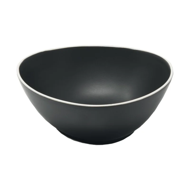 Újdonság LE COQ Persephone Tál, magasság 70 mm, átmérő 180 mm, fekete/fehér